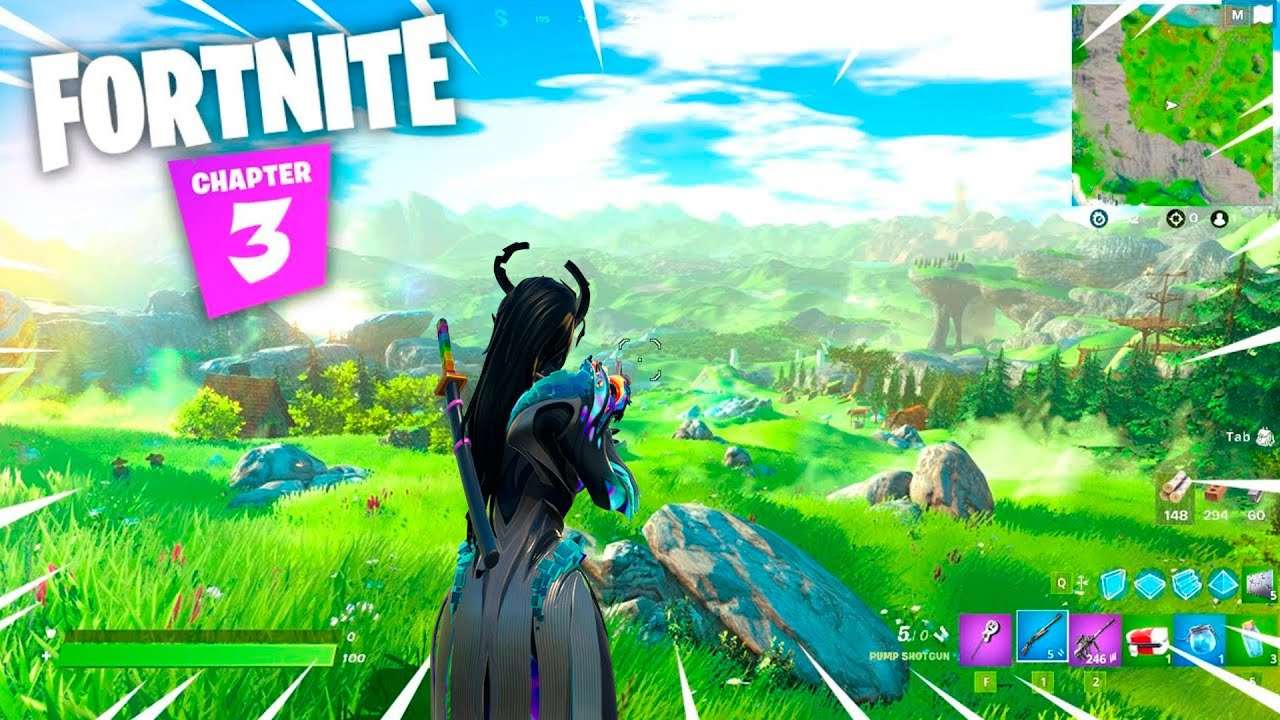 VAZOU? IMAGEM do MAPA do CAPÍTULO 3 do FORTNITE