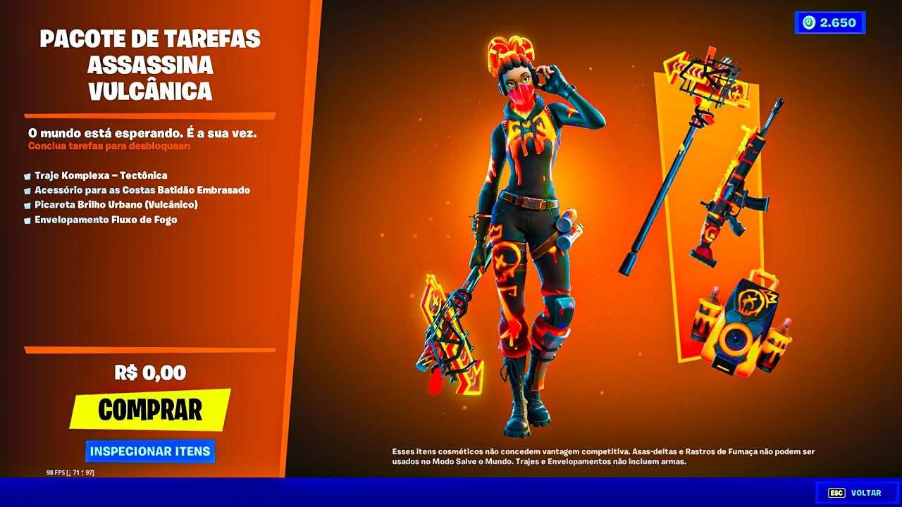 SKIN GRATIS AGORA NA LOJA DE ITENS DO FORTNITE! COMO PEGAR SKIN GRATIS NO FORTNITE!