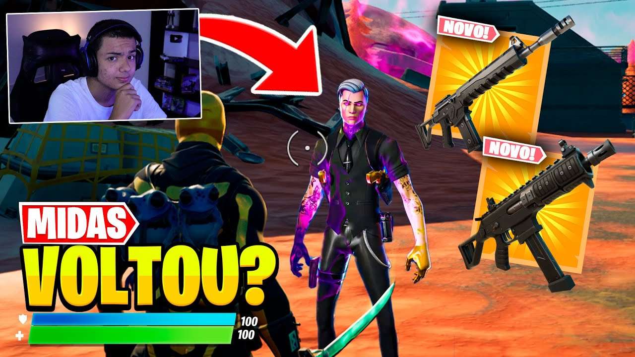 MIDAS, INVENTÁRIO do TASPIO e PATRIOTA e TUDO SOBRE a ATUALIZAÇÃO de HALLOWEEN no FORTNITE