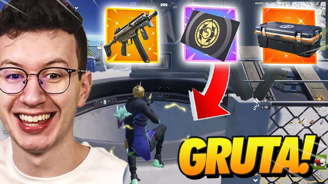 ABRI O NOVO COFRE DA GRUTA 2.0! - FORTNITE