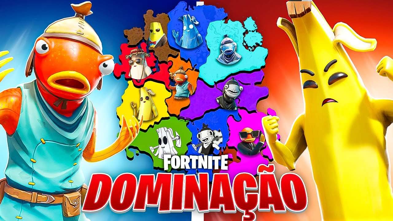 FORTNITE DOMINAÇÃO: PEIXOTO X EMBANANADO! QUEM CONQUISTA A ILHA!