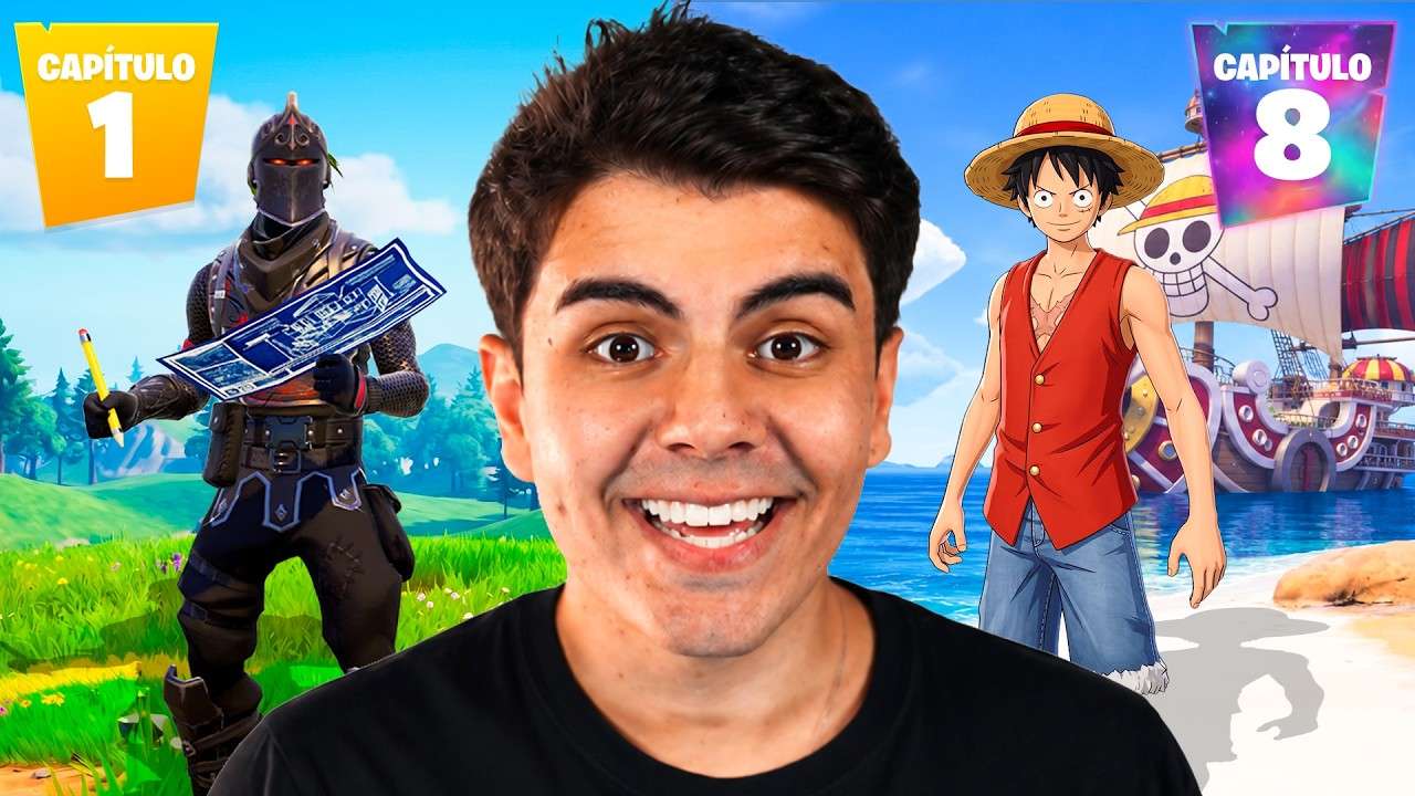 Joguei o PASSADO vs FUTURO do FORTNITE! (CAPÍTULO 1 vs. CAPÍTULO 4 vs CAPÍTULO 8)