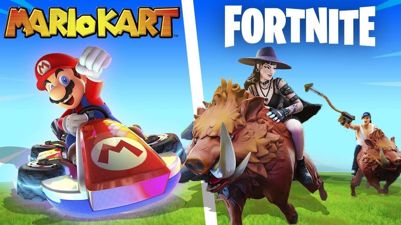 RECRIAMOS MARIO KART DENTRO DO FORTNITE!! (sério)