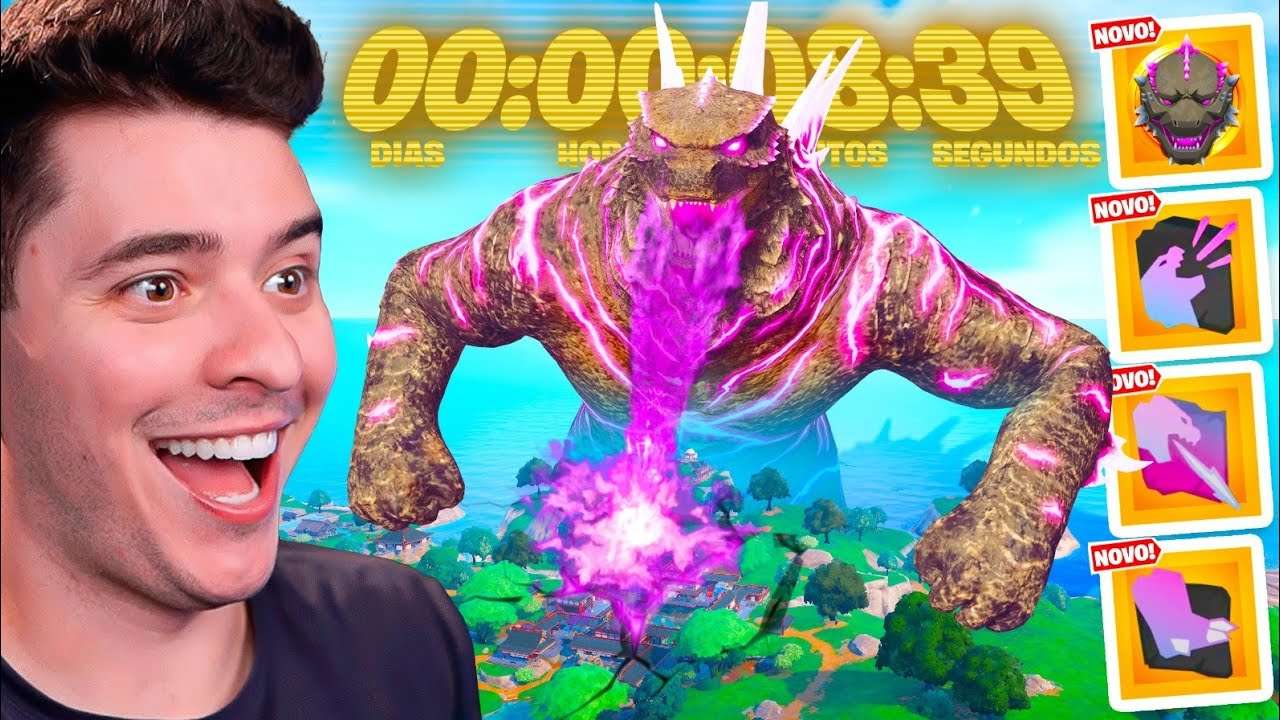 O EVENTO DO GODZILLA COMEÇOU NO FORTNITE!