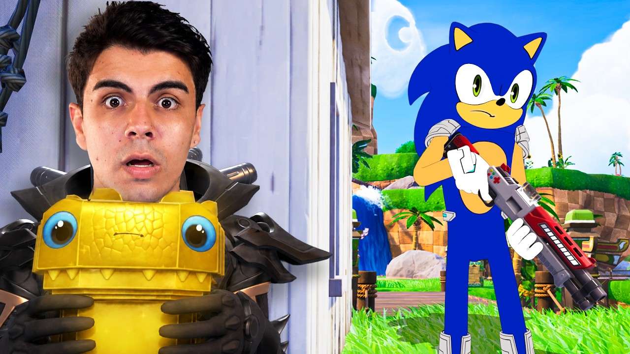 ESCONDE ESCONDE de 100 PESSOAS na TEMPORADA do SONIC no FORTNITE!