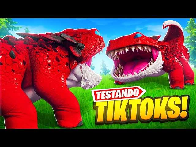 OS MELHORES TIKTOKS DO NOVO DINOSSAURO NO FORTNITE!