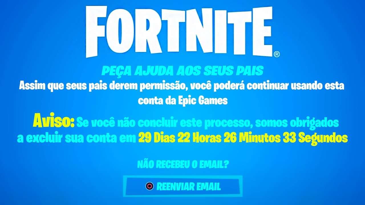 FORTNITE ESTÁ EXCLUINDO CONTAS! CORRE!