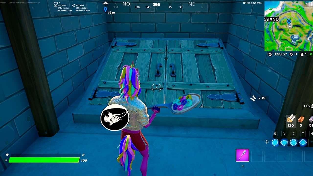 ACHEI UM BUNKER SECRETO NO FORTNITE TEMPORADA 8 😱 #Shorts