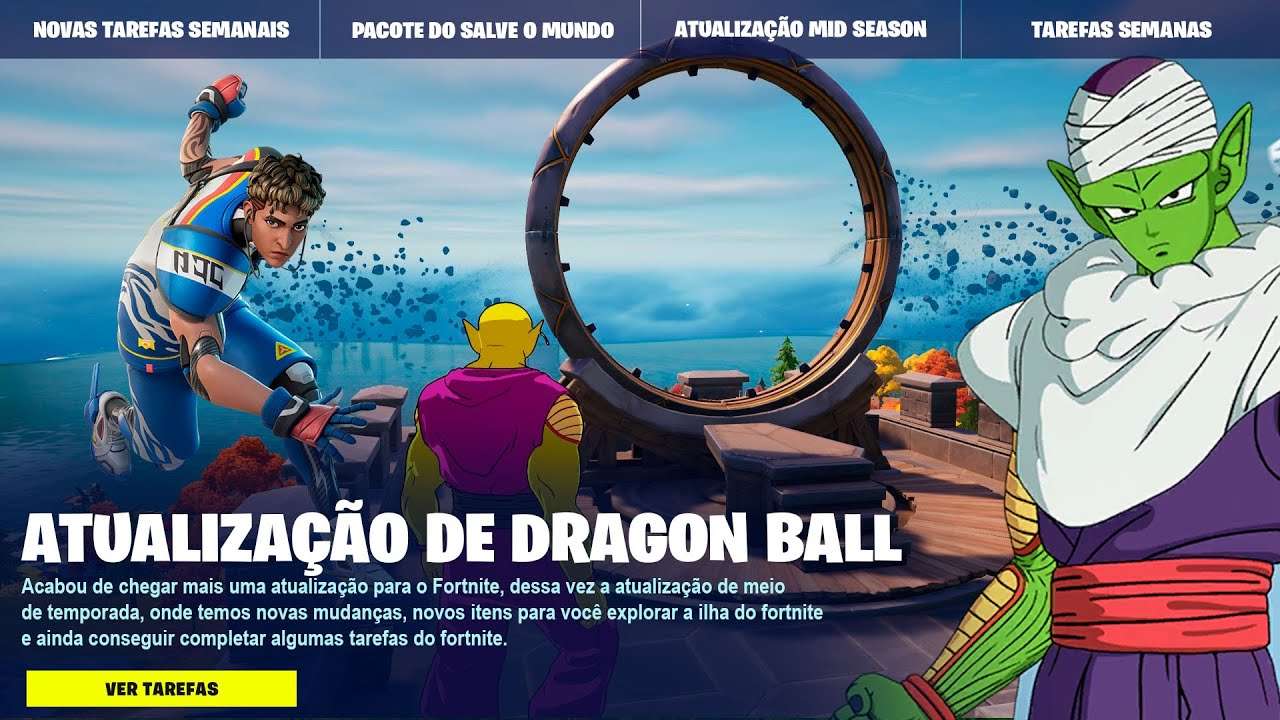 CHEGOU ATUALIZAÇÃO! DRAGON BALL CHEGOU! ITENS MÍTICOS