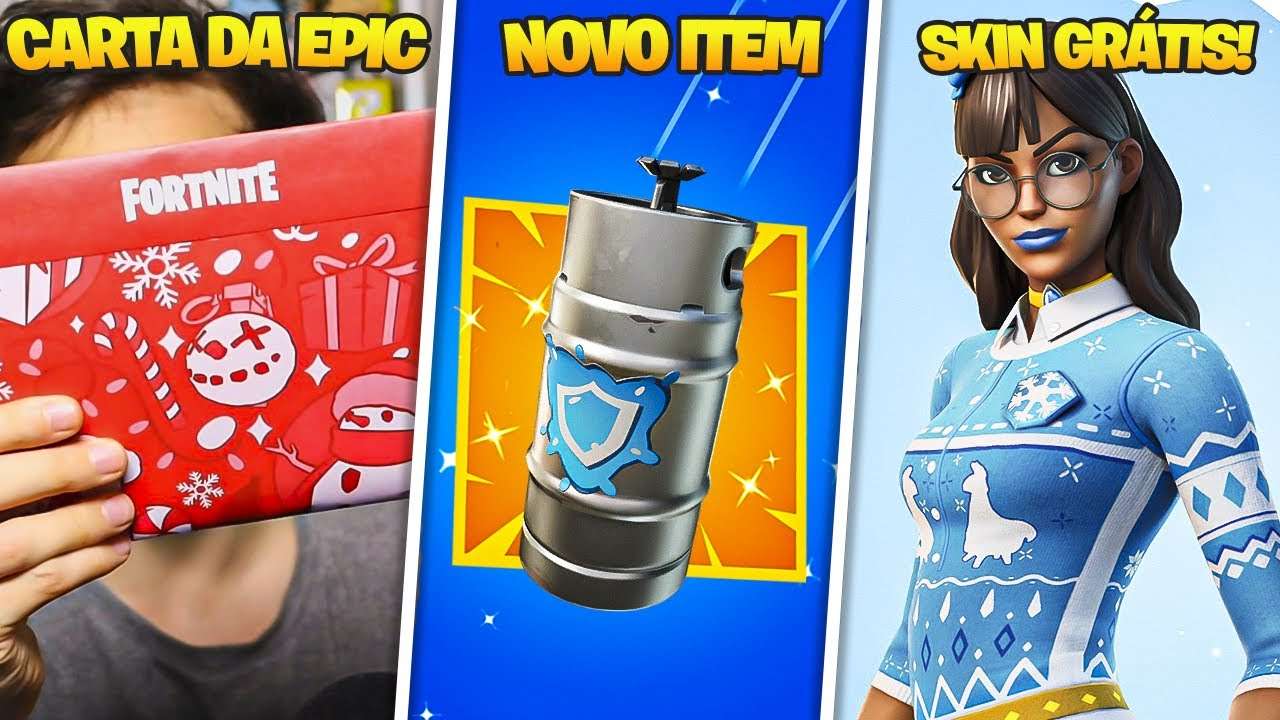 RECEBI UMA CARTA DA EPIC E TESTEI O NOVO ITEM ANTES DA HORA!! - FORTNITE