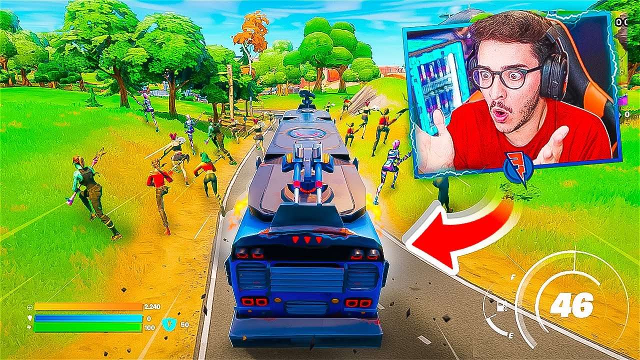 QUEM FUGIR DO NOVO ÔNIBUS GANHA PIX DE 100 REAIS! FORTNITE