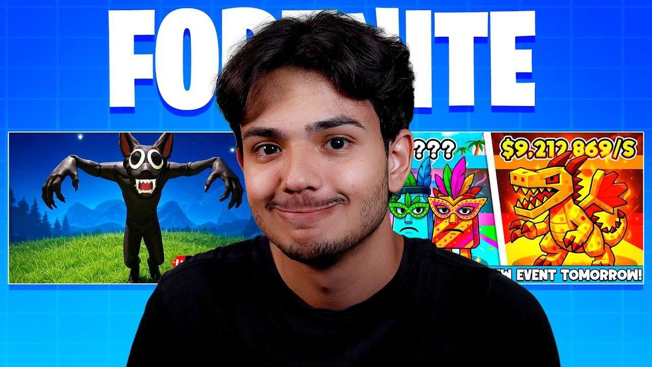 Testei JOGOS do ROBLOX no Fortnite!