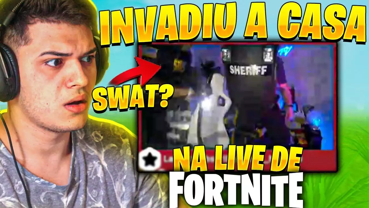 A SWAT INVADIU A CASA DELE NO MEIO DA LIVE DE FORTNITE! (DE VERDADE!) MELHORES CLIPES DA SEMANA!