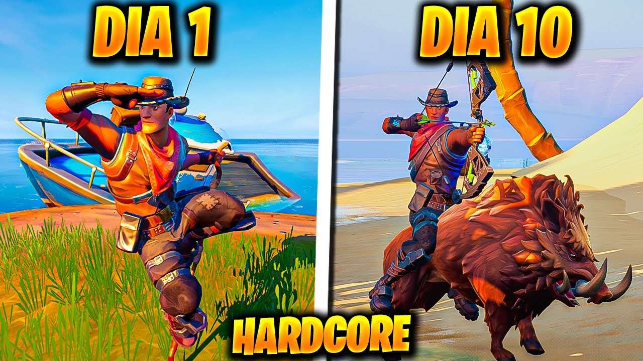 SOBREVIVENCIA HARDCORE NO FORTNITE!