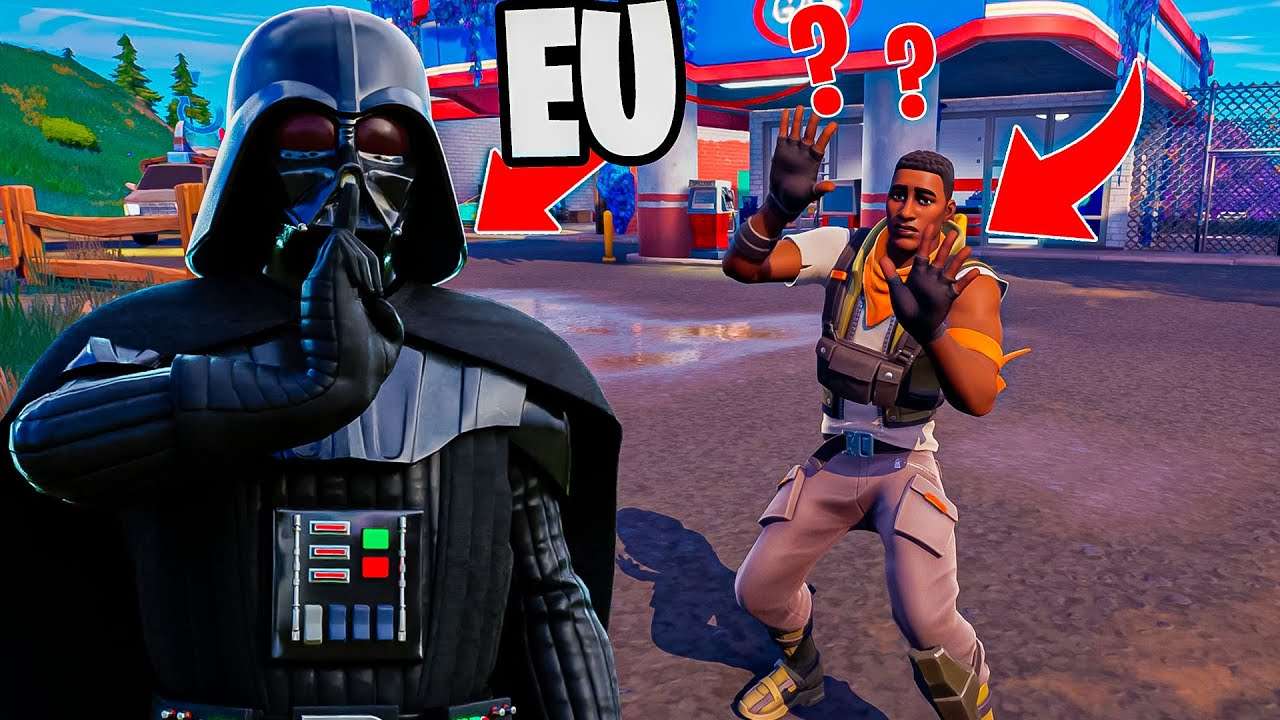 FINGI SER O NPC DO DARTH VADER E ISSO ACONTECEU! FORTNITE
