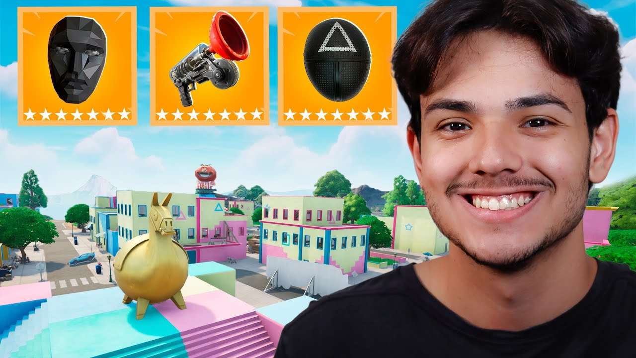 TESTEI O NOVO MAPA DE ROUND 6 NO FORTNITE!