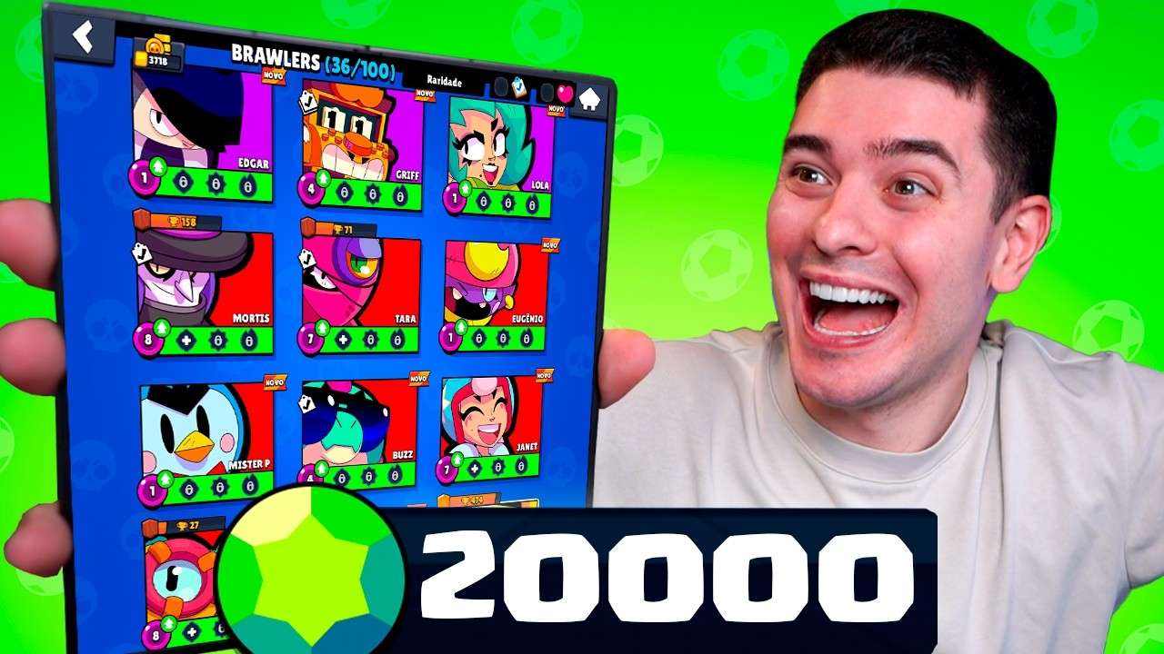 GEMEI MINHA CONTA INTEIRA DO BRAWL STARS!