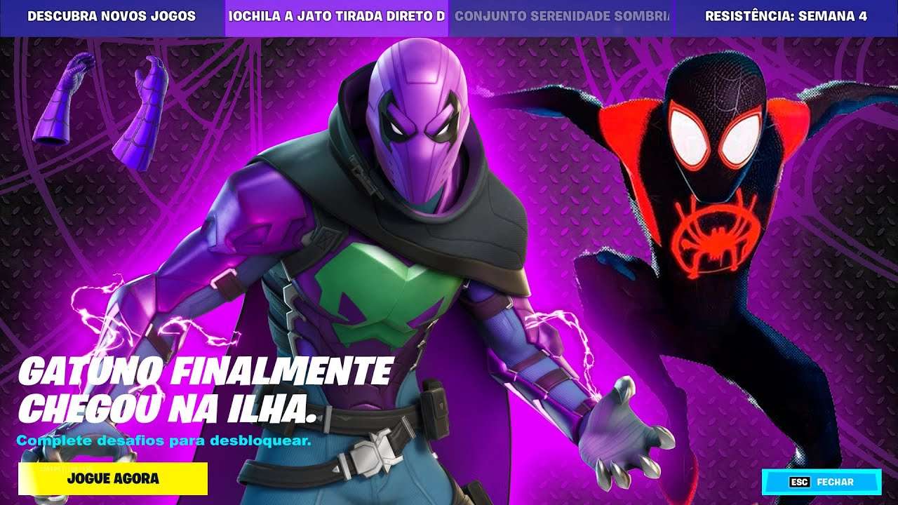 ATUALIZAÇÃO CHEGOU! SKIN DO MILES MORALES? NOVA SHOTGUN? MINI EVENTO AO VIVO NO FORTNITE!