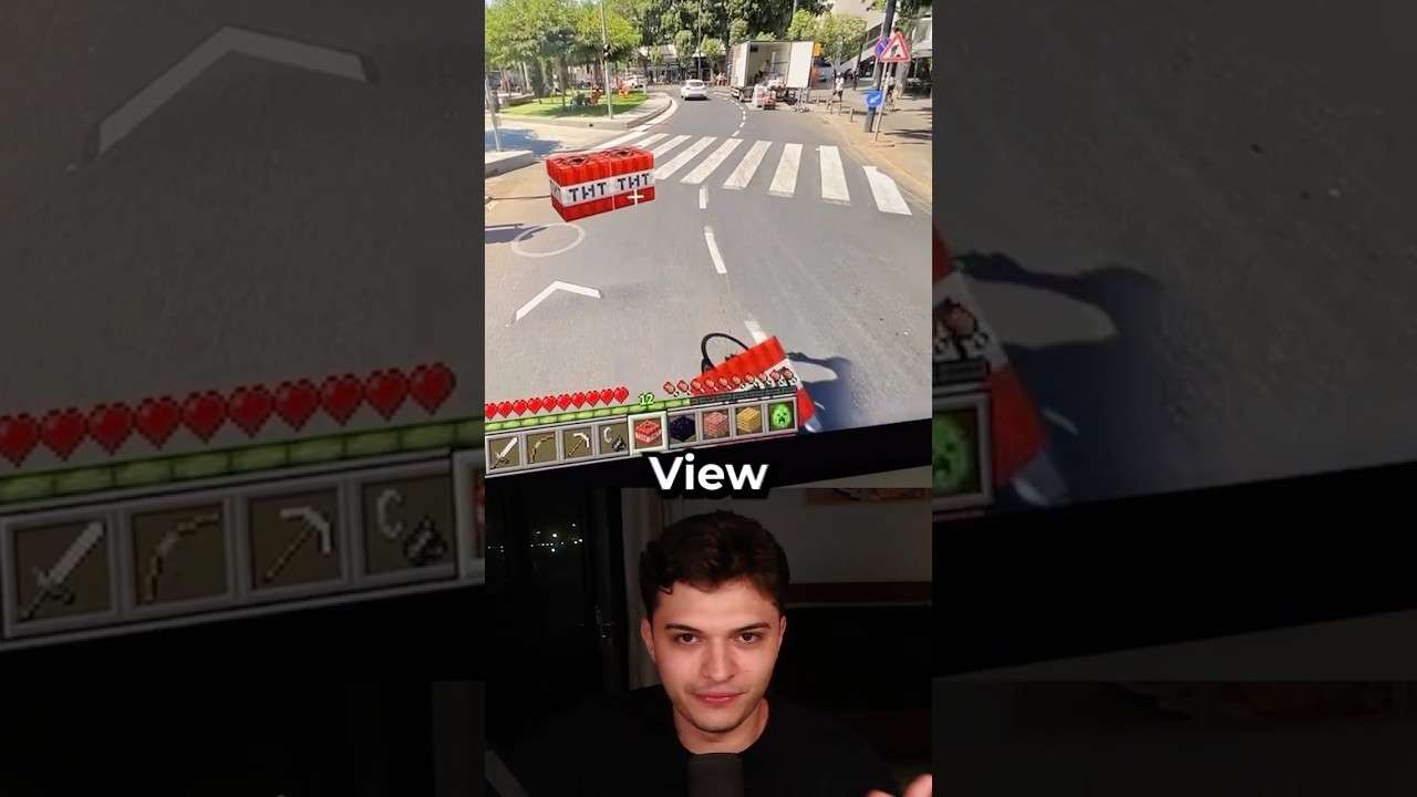 Minecraft agora é o MUNDO REAL.