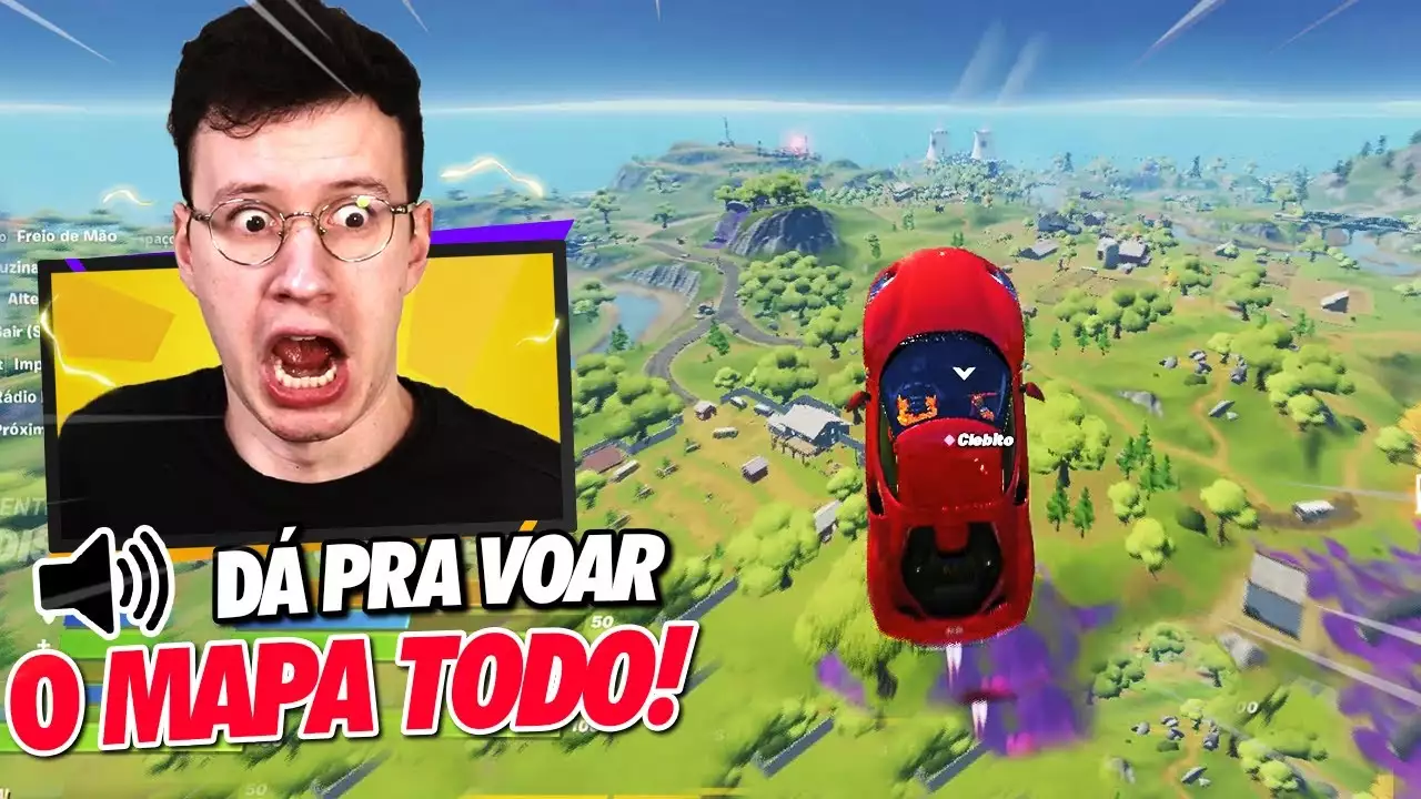 COMO VOAR PELO MAPA TODO COM A NOVA FERRARI NO FORTNITE!!