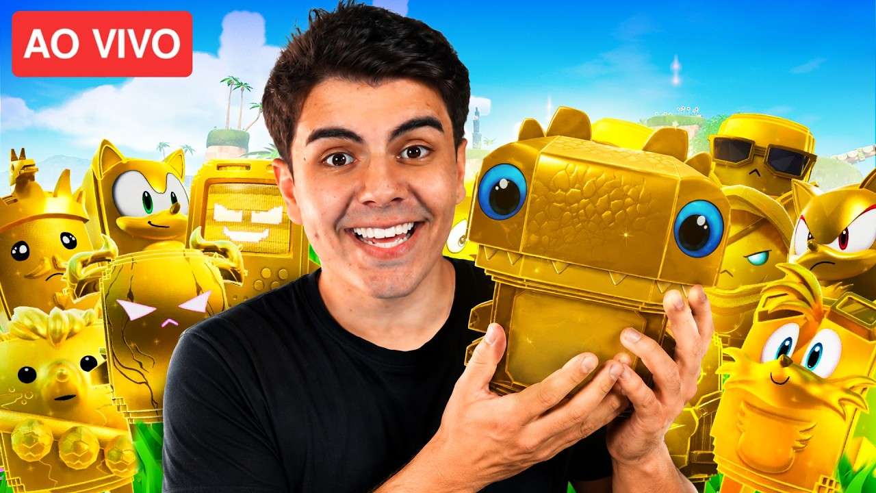 ELEMENTAIS DOURADOS CHEGARAM! 🔴 HORAS DO PODER AO VIVO NO FORTNITE! 🔥 | APOIE: DENGOSO