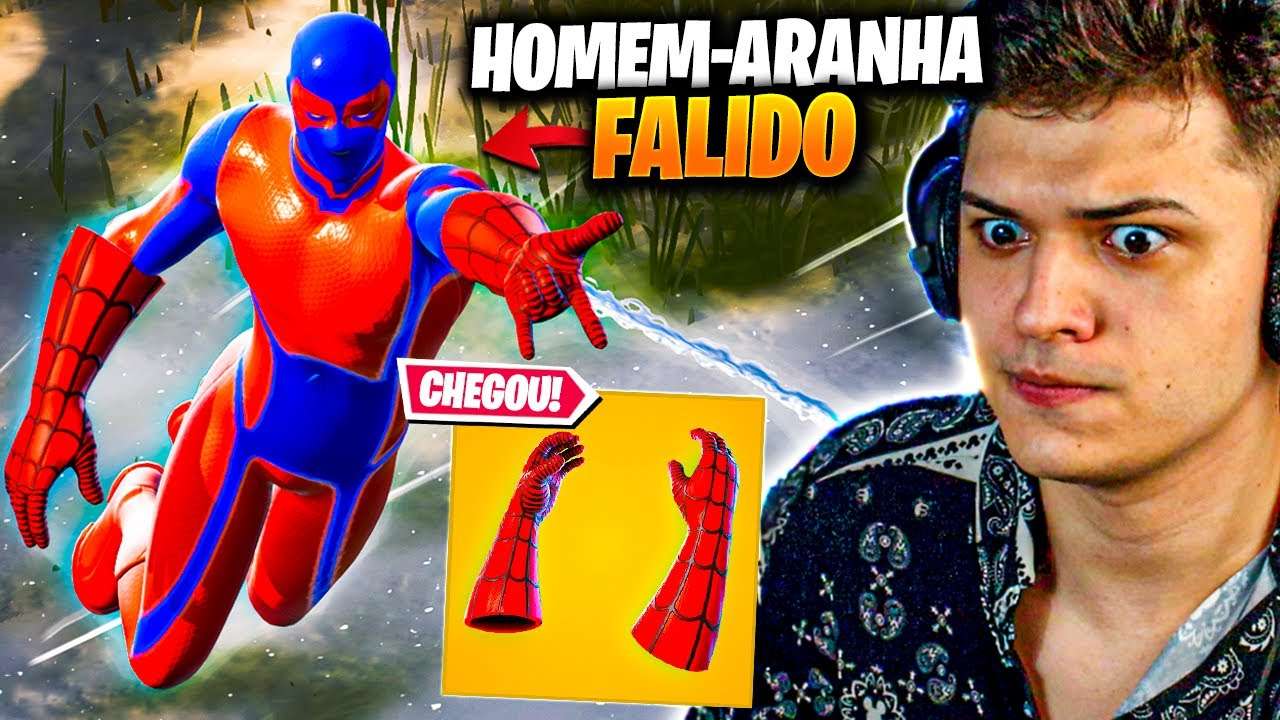 nova *ARMA MÍTICA* do HOMEM ARANHA (POBRE) NO FORTNITE!