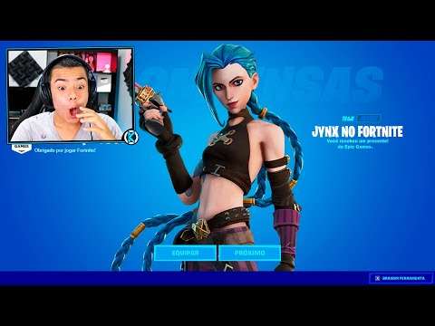 GANHEI A JINX DO LEAGUE OF LEGENDS NO FORTNITE ANTES DA HORA!