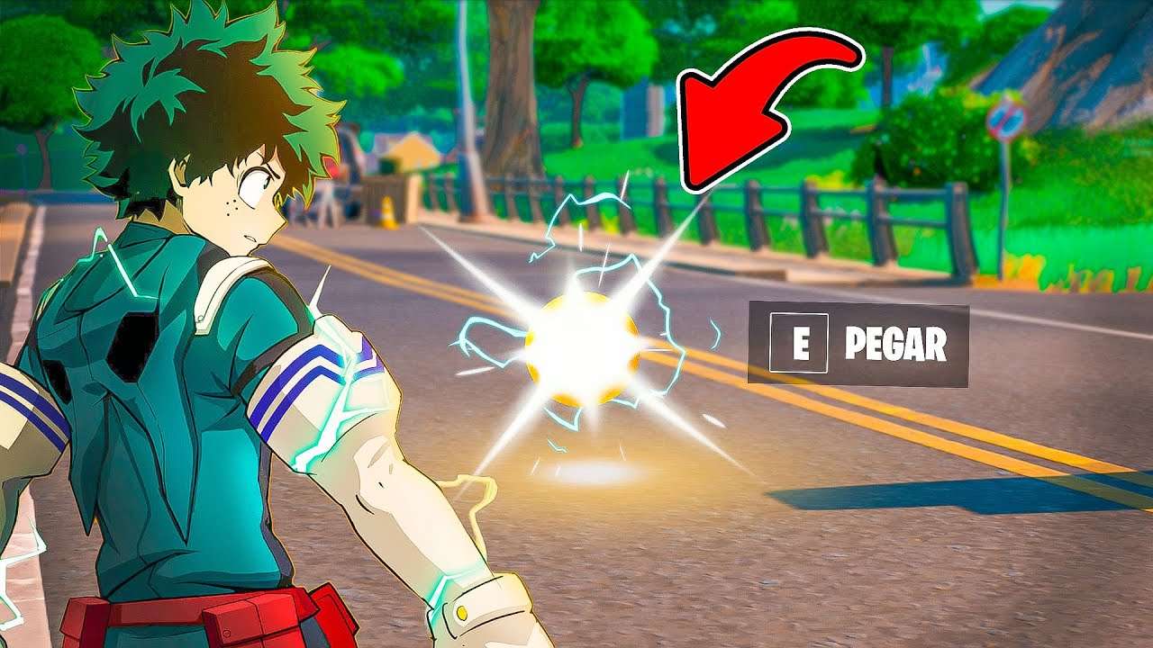 CADÊ OS ITENS MÍTICOS DE BOKU NO HERO DA ATUALIZAÇÃO DE NATAL DO FORTNITE?!