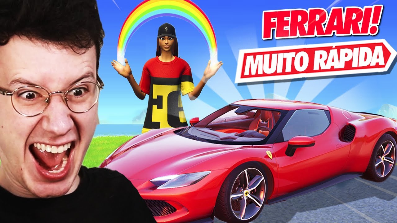 A *NOVA* FERRARI É MUITO RÁPIDA - FORTNITE