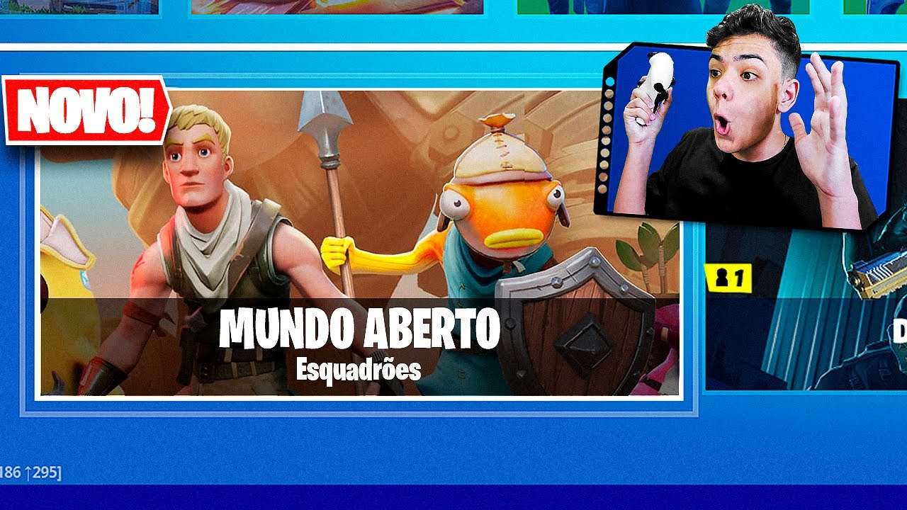 VAZOU! NOVO MODO DE MUNDO ABERTO NO FORTNITE TEMPORADA 8?!