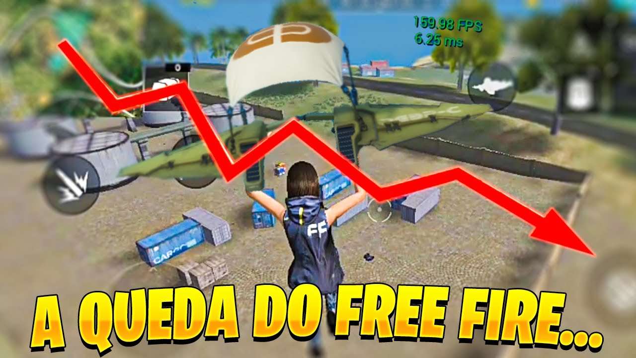 O FREE FIRE COPIOU ATÉ A QUEDA DO FORTNITE...