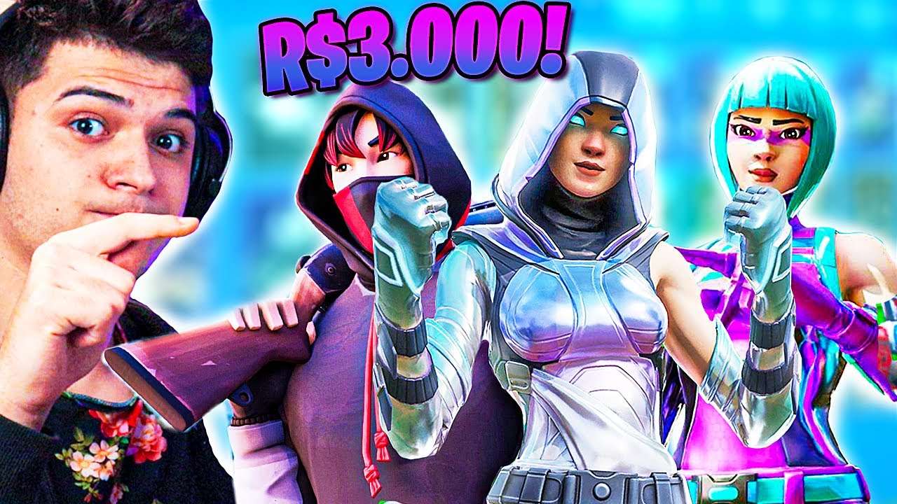 FINALMENTE MOSTREI MINHA CONTA RARA DO FORTNITE!