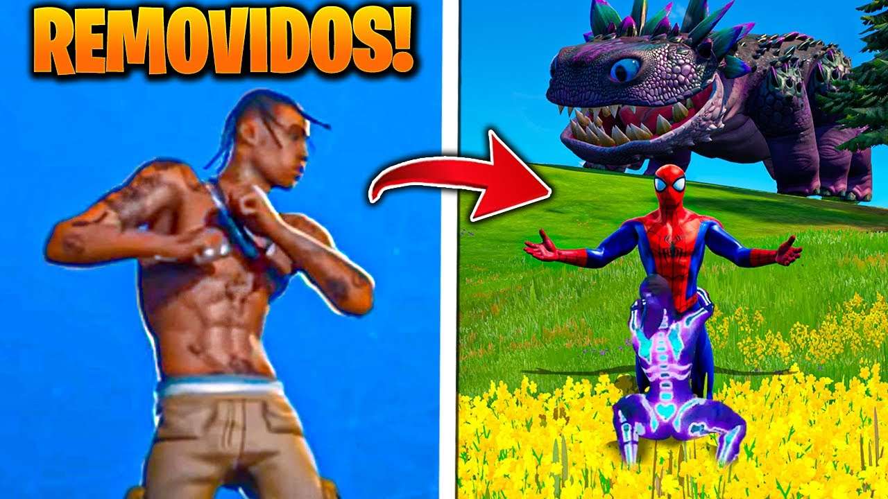 12 EMOTES REMOVIDOS POR POLEMICA NO FORTNITE!