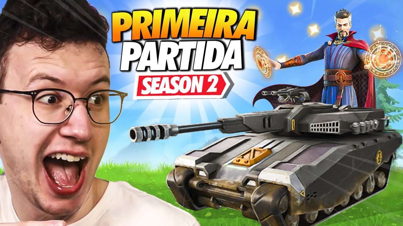 MINHA PRIMEIRA PARTIDA DA TEMPORADA 2 CAPÍTULO 3 - FORTNITE!