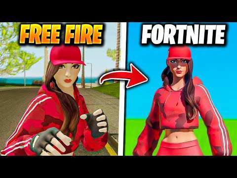 FREE FIRE ROUBOU SKINS DO FORTNITE?