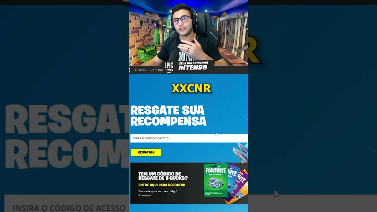 COMO RESGATAR CODIGO DE SKINS NO FORTNITE #shorts