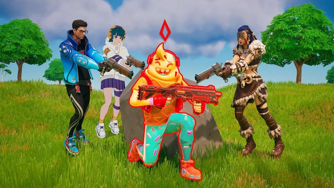 3 CAÇADORES vs SPEEDRUNNER no FORTNITE...
