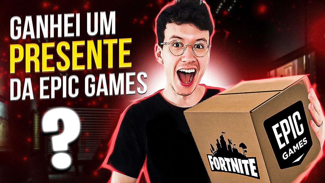 GANHEI UM PRESENTE DA EPIC E DA MARVEL NO FORTNITE!!