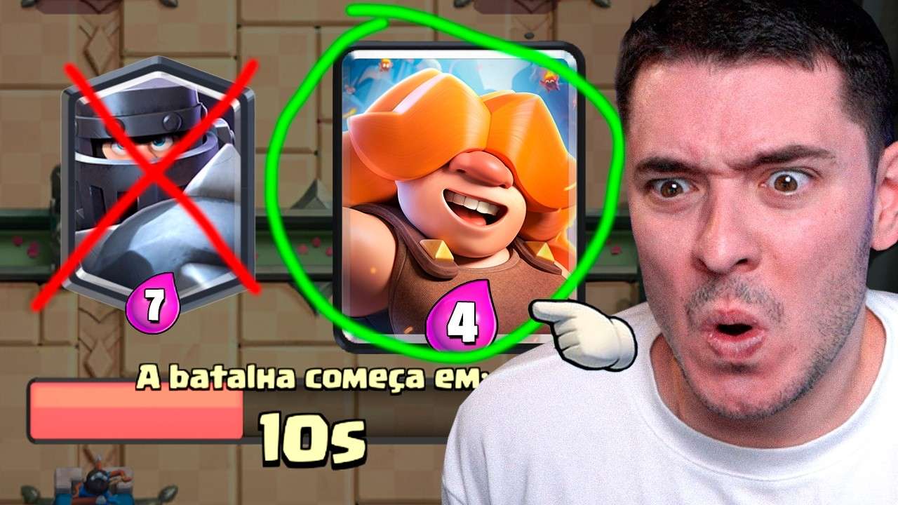 Só posso escolher a PIOR CARTA no Clash Royale!