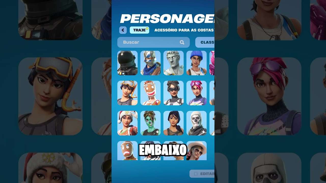 QUAL é sua Skin MENOS usada?