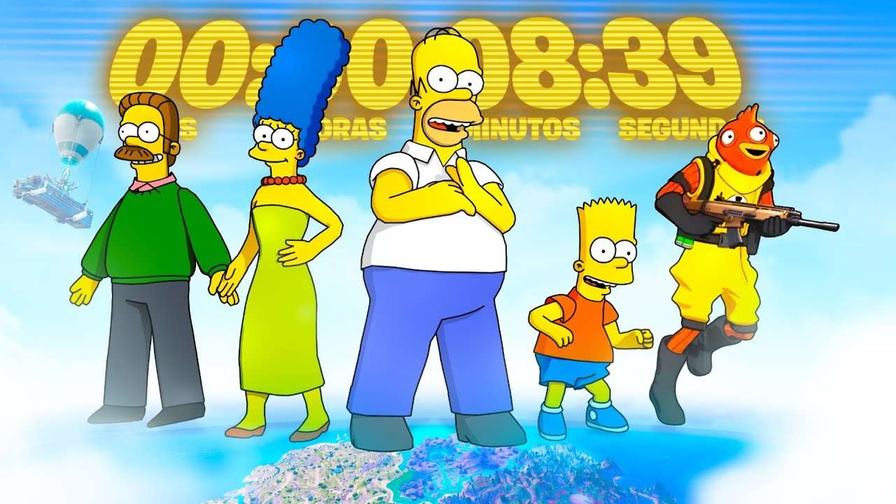 🔴 EVENTO AO VIVO SIMPSONS AGORA! VIRADA DA NOVA TEMPORADA FORTNITE!