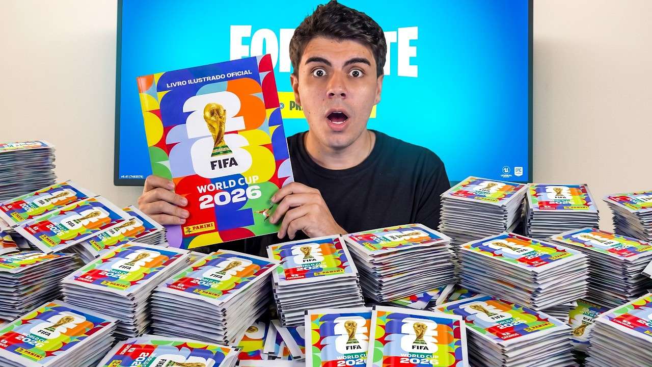 FIGURINHAS DA COPA DECIDEM TUDO QUE EU FAÇO NO FORTNITE!