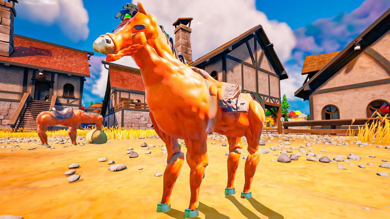 CAVALOS chegando para o CAPÍTULO 4 do FORTNITE