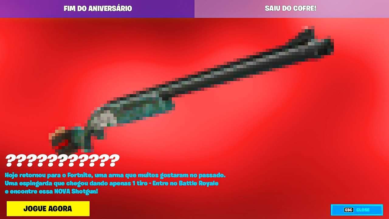 200 na NOVA SHOTGUN que CHEGOU! Nova Arma Super OP dentro do Fortnite!
