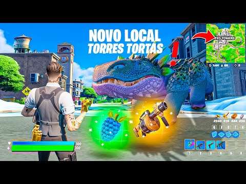 DINOSSAURO e TORRES TORTAS no FORTNITE! Atualização 19.10 CHEGOU! Capítulo 3