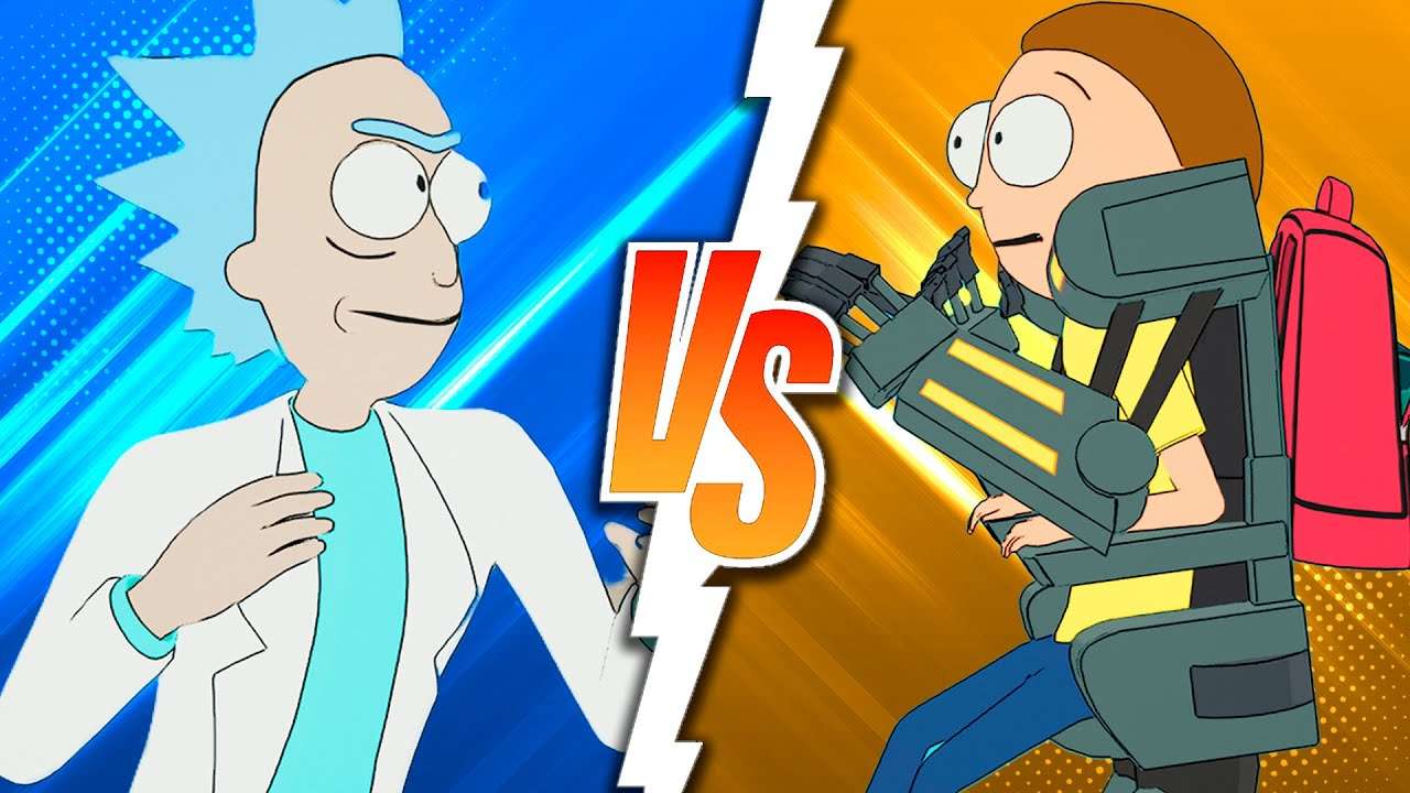 MORTY vs RICK no FORTNITE!