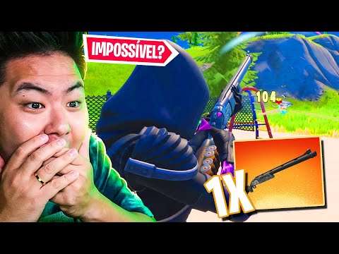 SÓ VALE A NOVA ESPINGARDA!! *desafio impossível?* | FORTNITE