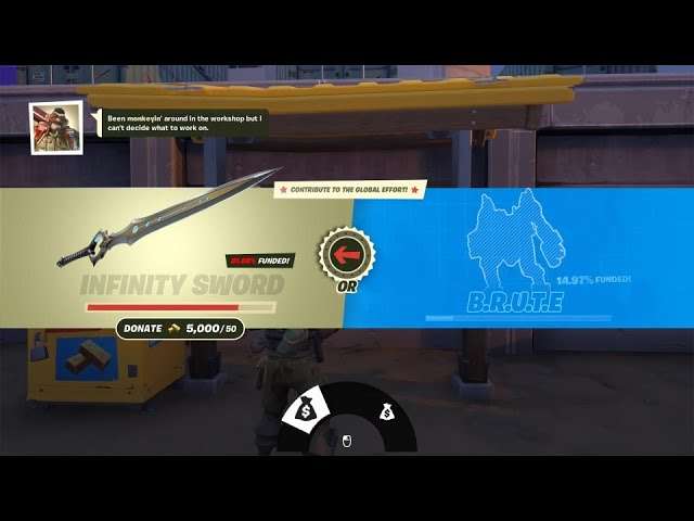 Espada do Infinito ou Robo Brutos? Qual você escolheria no Fortnite? #2