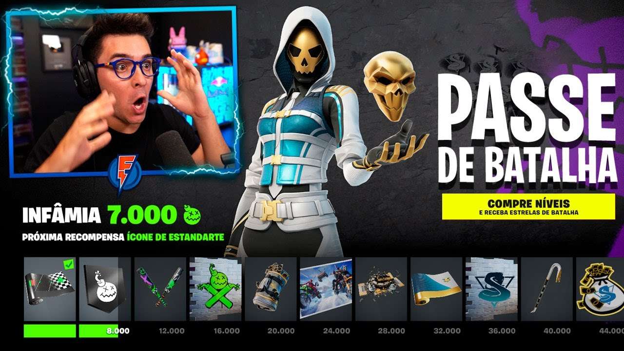 NOVO PASSE DE BATALHA GRÁTIS NO FORTNITE!!