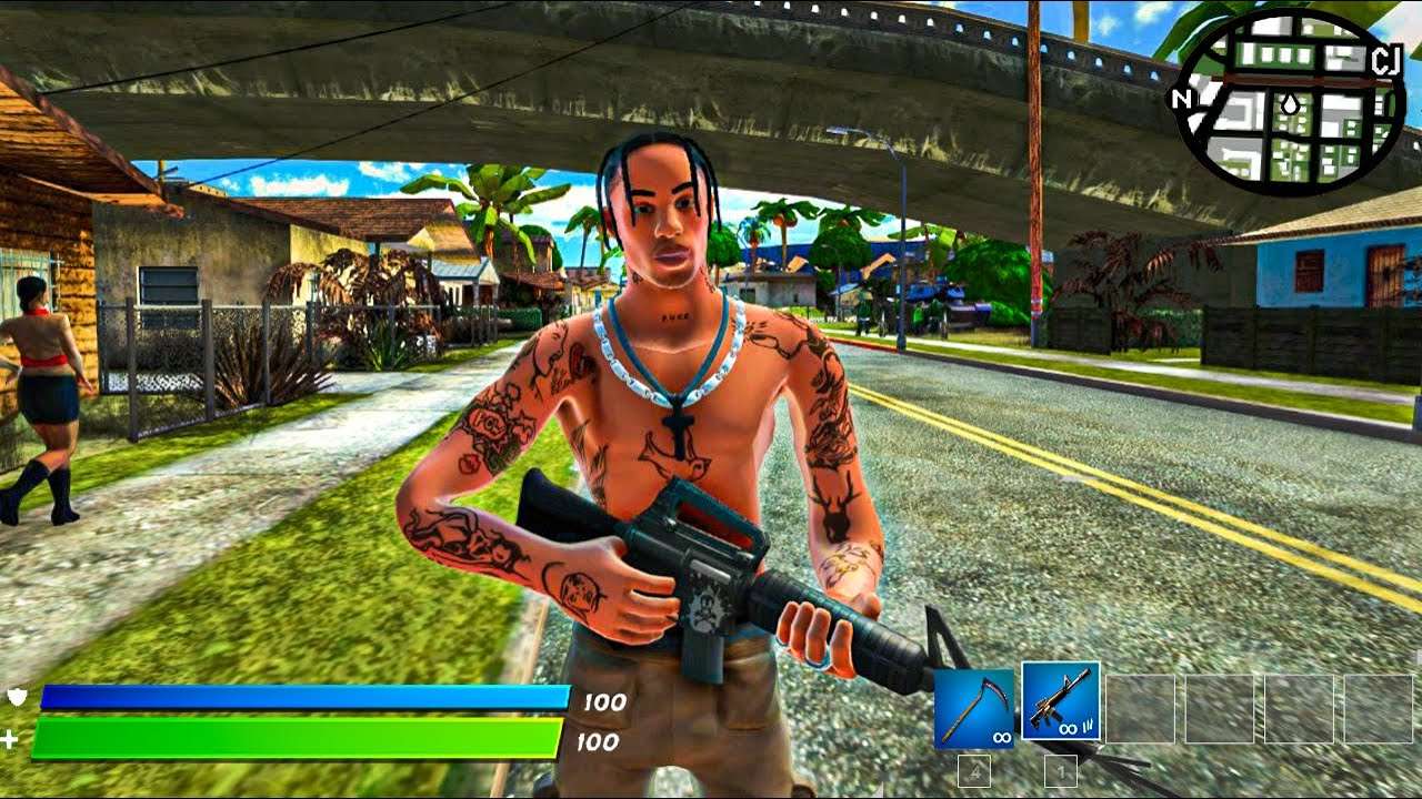 GTA SAN ANDREAS x FORTNITE PARCERIA INCRIVEL 😲🔥